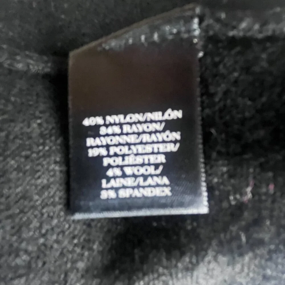 Ann Taylor Cardigan Sweater Size M Black, Round Neckline, Button Down - Picture 6 of 7